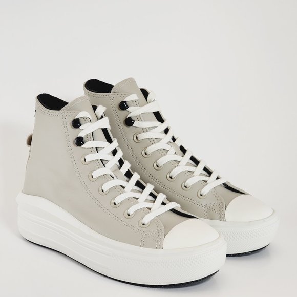 Converse CTAS Move Hi Fleece-Lined Leather Women's Platform Sneakers A07942C NWT - Picture 1 of 6